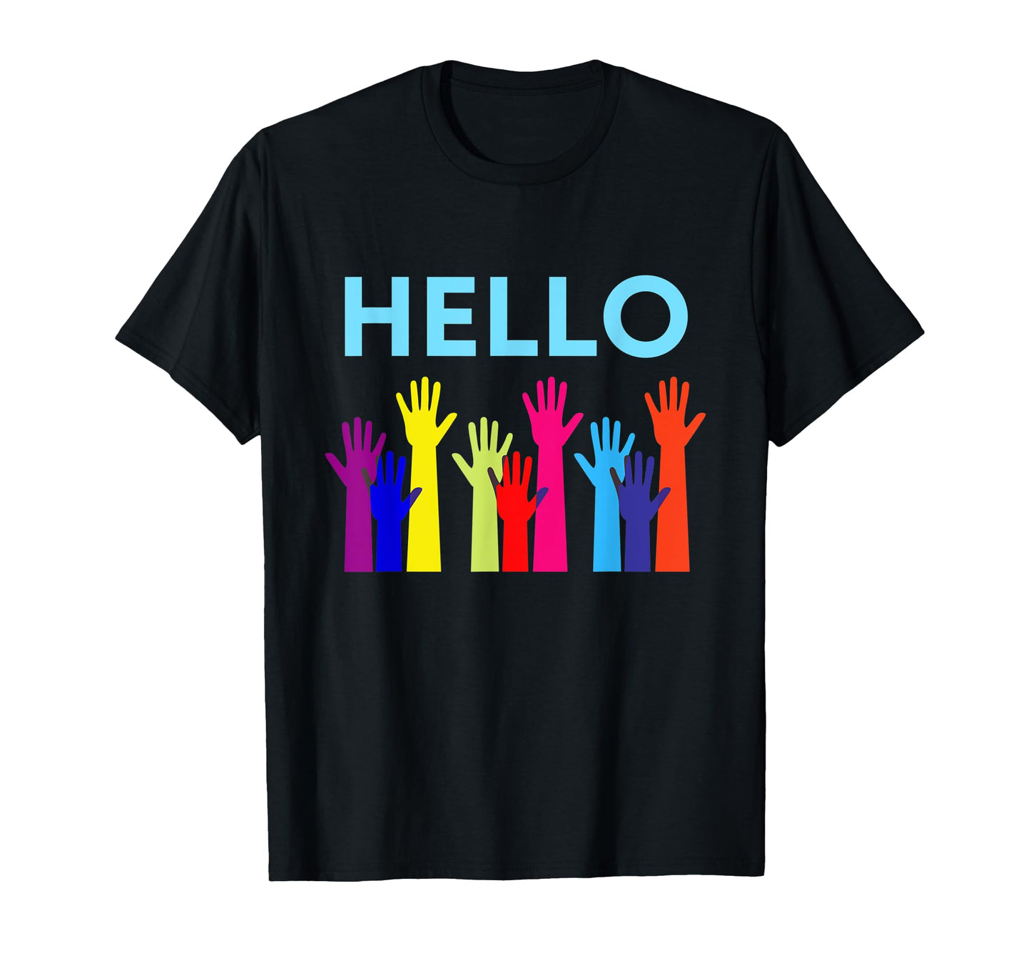 Hello Waving Hands Greeting Gift for mom, dad T-Shirt