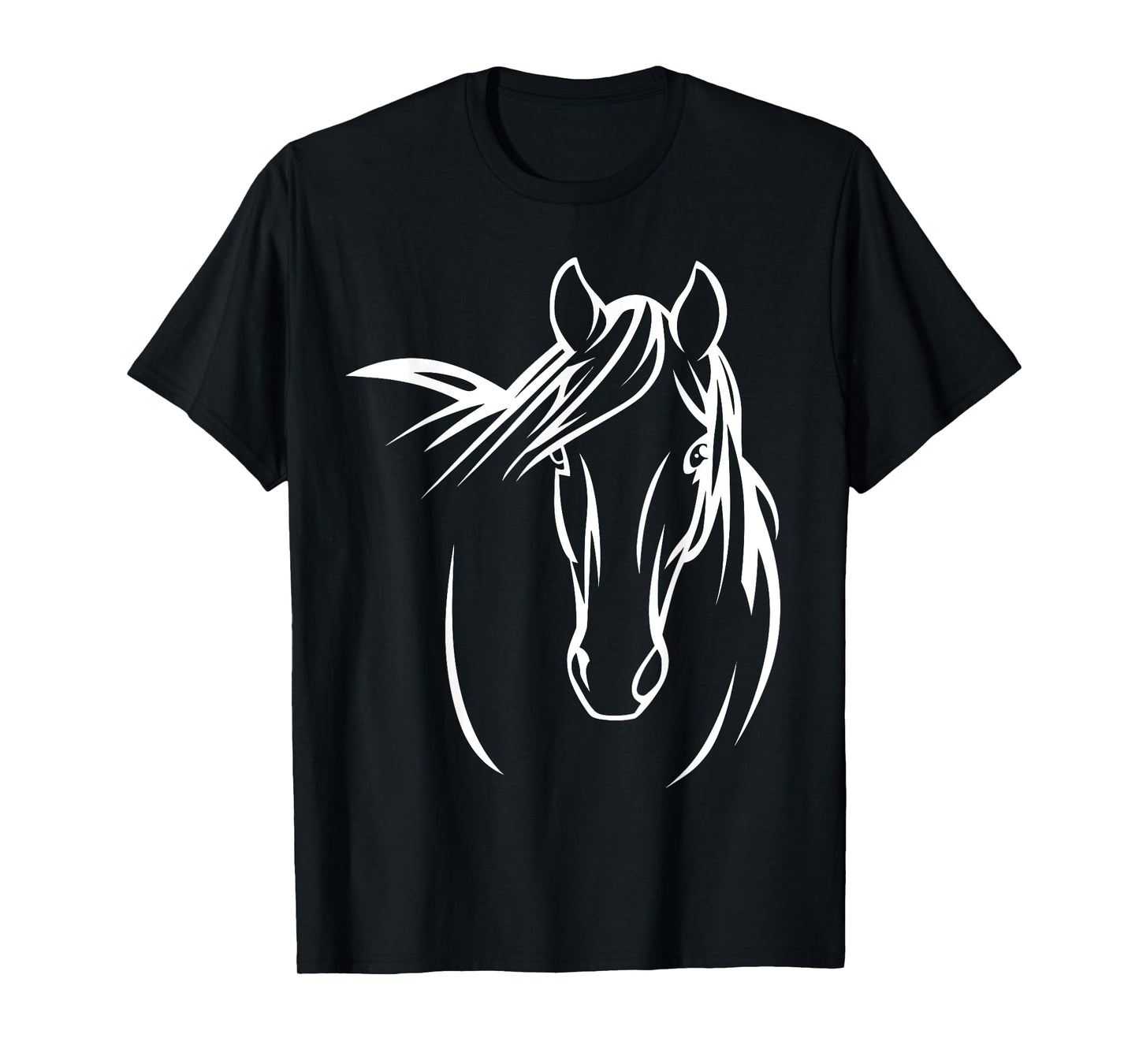 Elegant Horse Silhouette Graphic Art Design for Horse Lovers T-Shirt