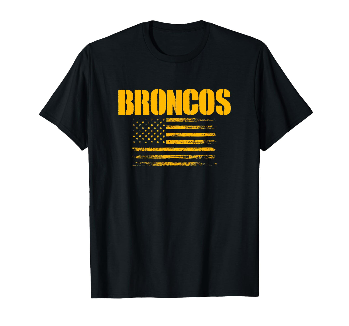 Spring Hill Broncos USA Flag Pride T-Shirt