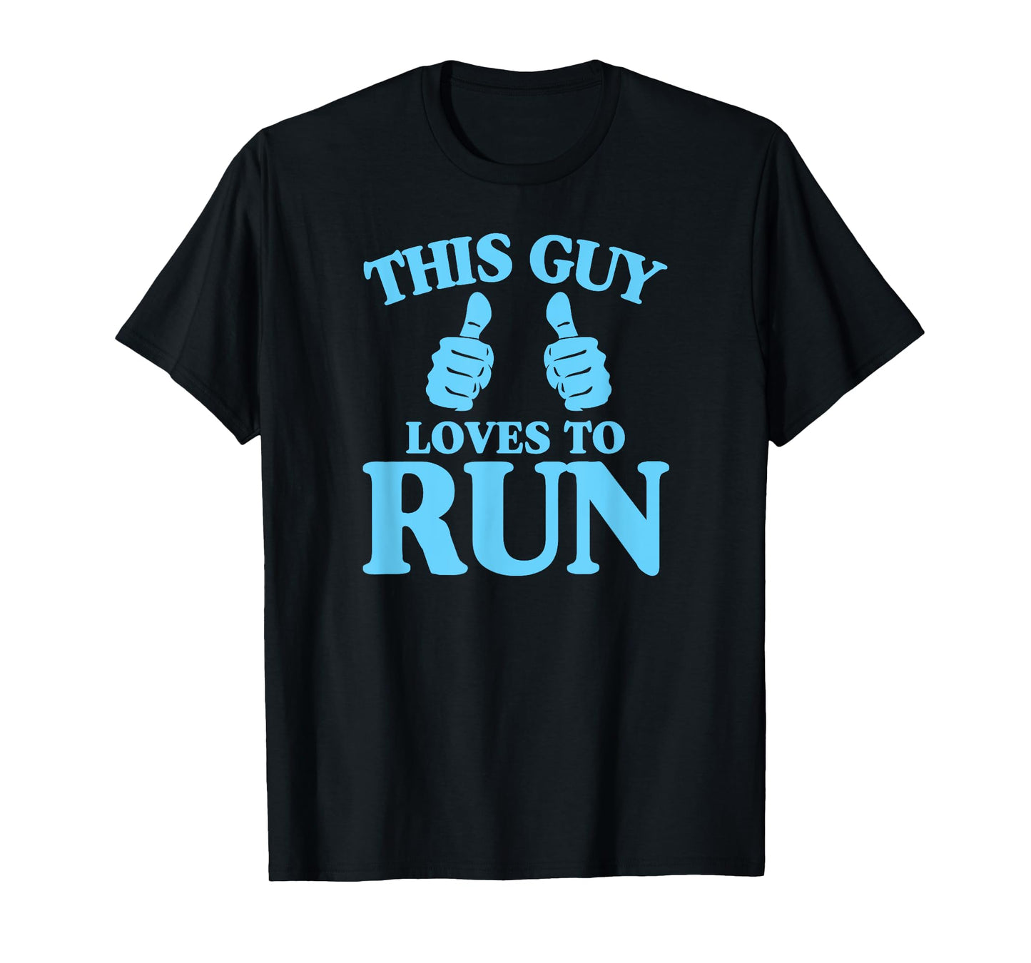 This Guy Loves To Run - Two Thumbs Cross Country T-Shirt
