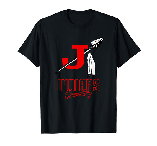 Jackson Indians Logo Country HS T-Shirt