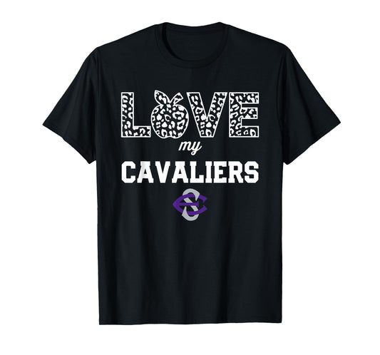 East Stroudsburg South Cavaliers Logo Love My Team HS T-Shirt