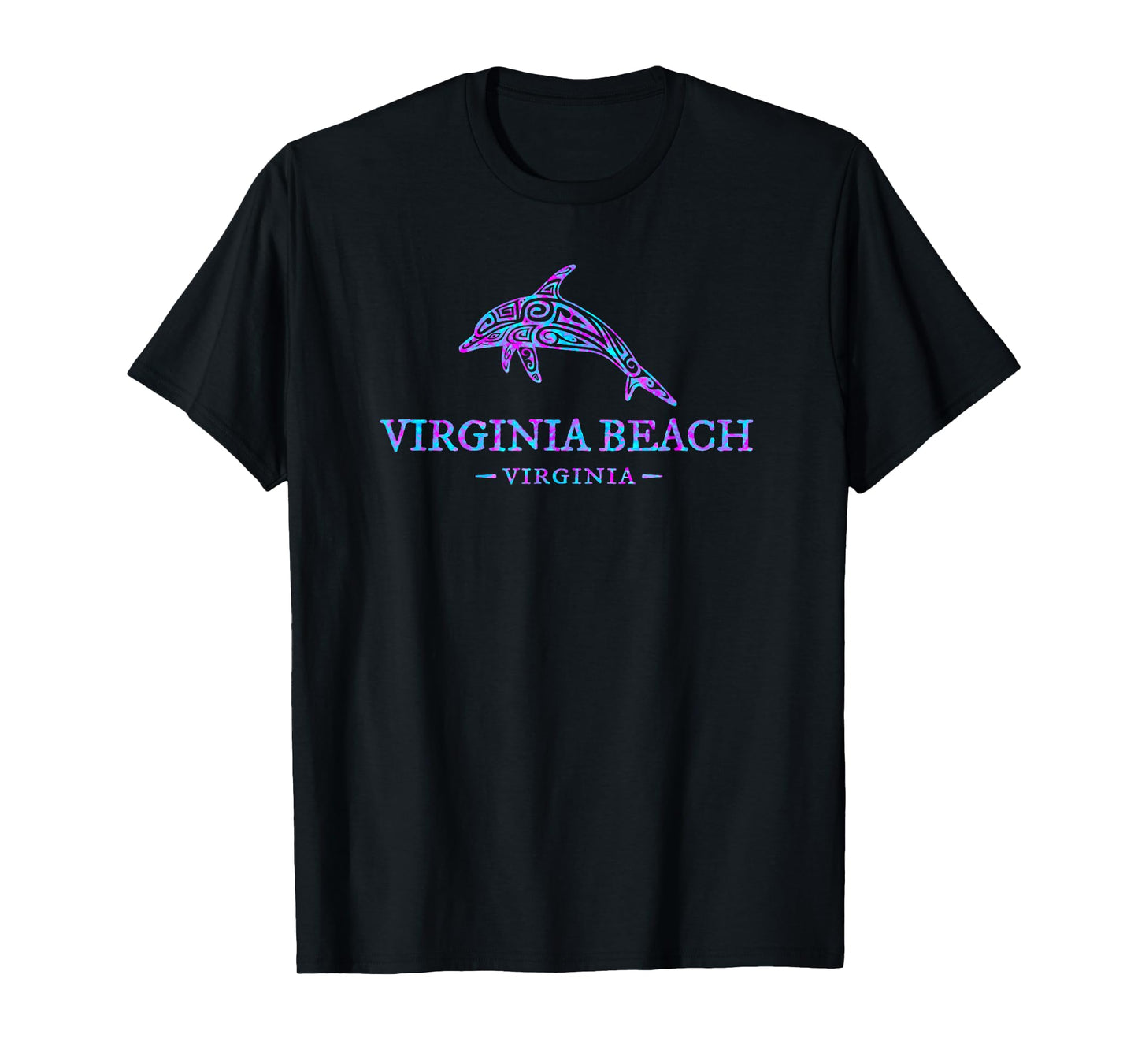 Virginia Beach Virginia Colorful Dolphin Vacation Souvenir T-Shirt for Men Women Kids