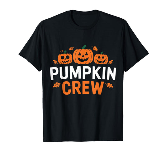 Pumpkin Crew Funny Matching Pumpkin Patch Family T-Shirt