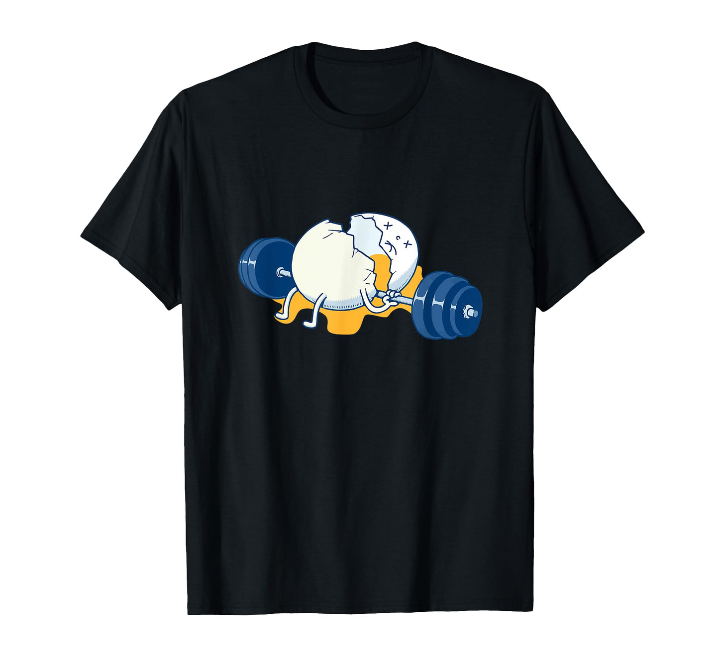 Weightlifting Accident Gym Funny Egg T-shirt T-Shirt