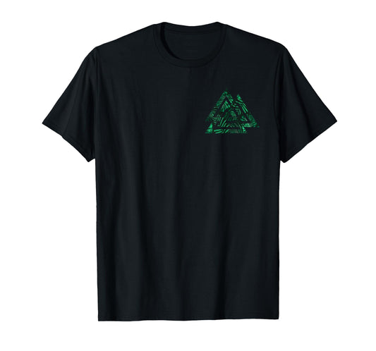 Valhalla Nordic Pagan Viking Warrior Odin Valknut Symbol T-Shirt