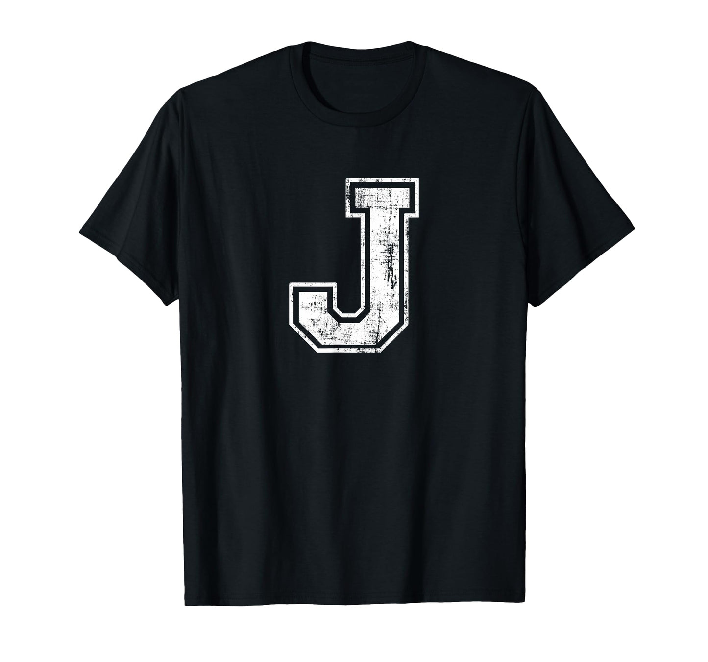 Letter J Uppercase Alphabet Initial School College Varsity T-Shirt