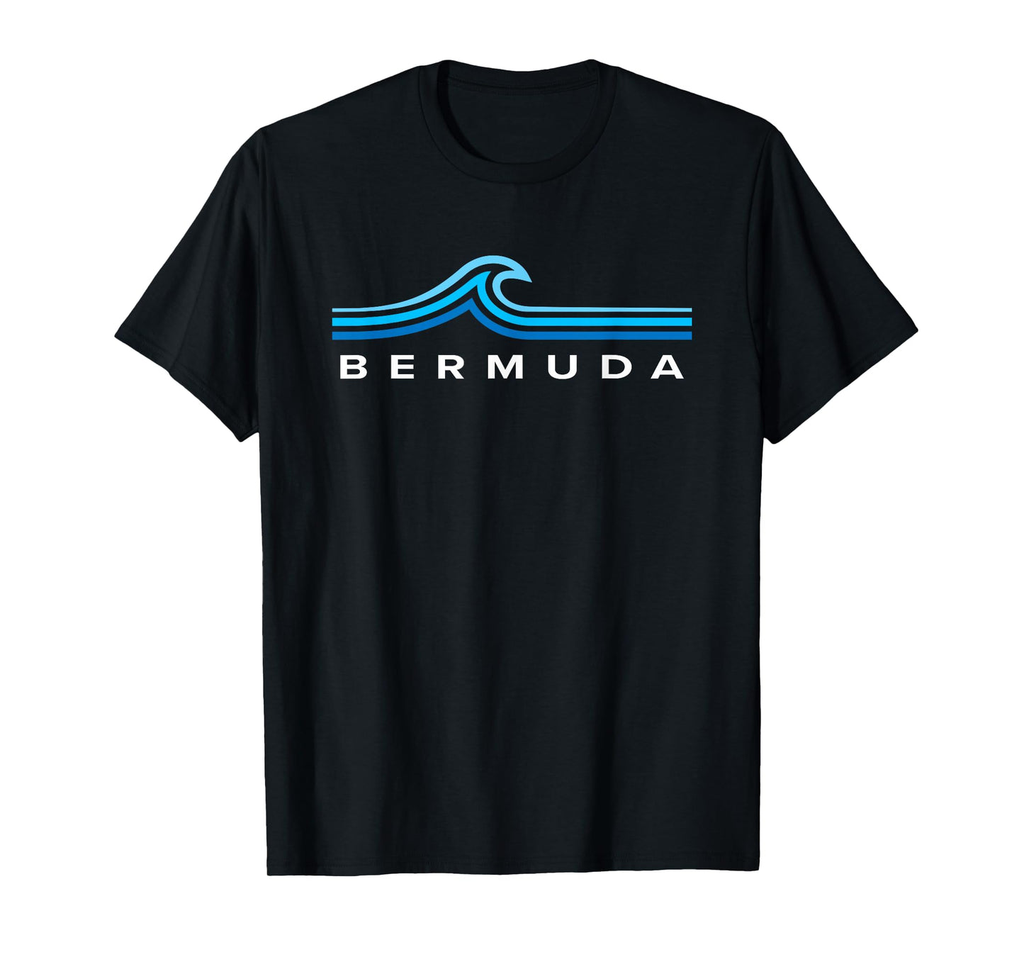 Bermuda Waves Vintage Mens Womens Girls Boys Souvenir T-Shirt