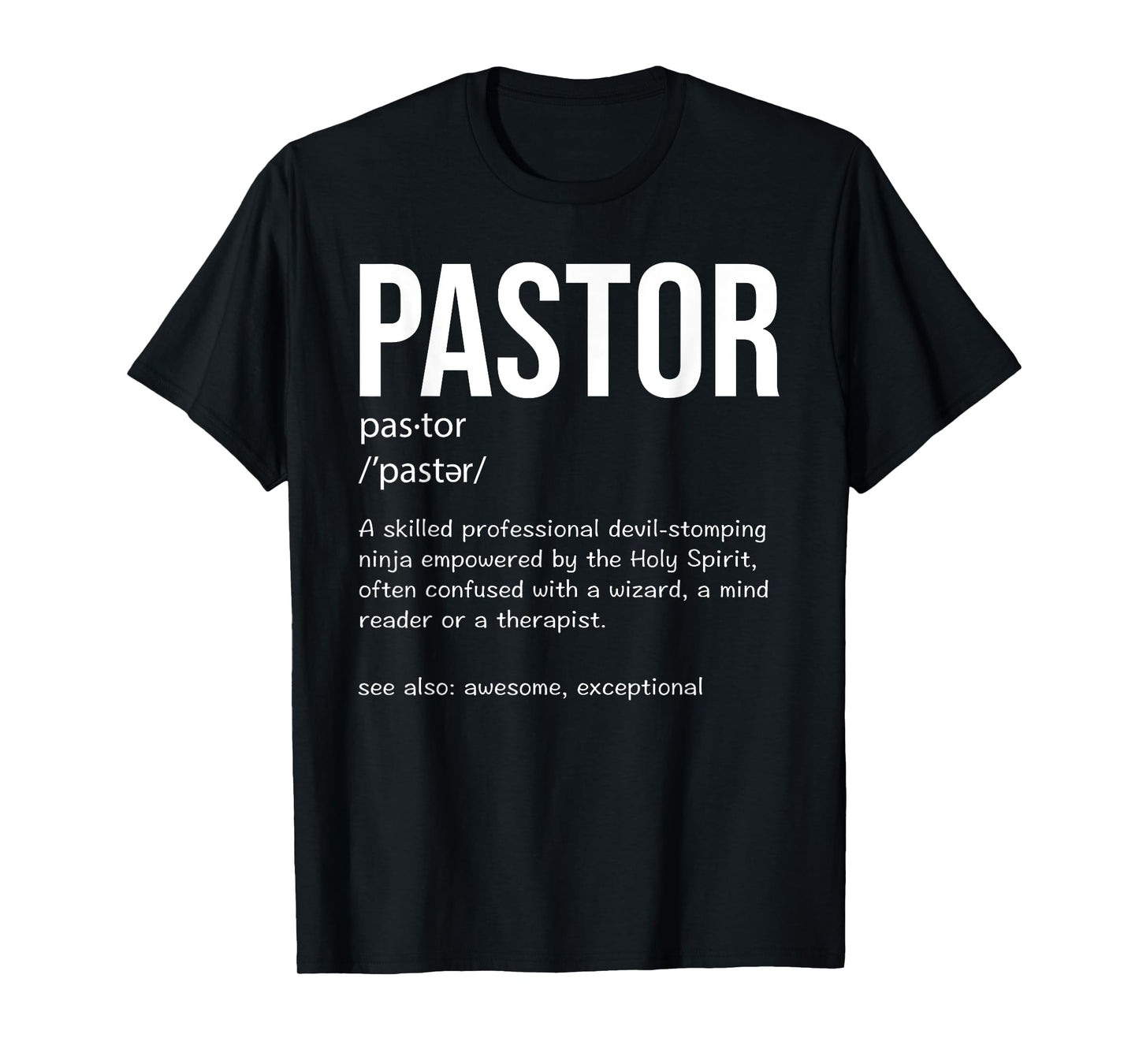 Cool Religious Lutheran Husband Wife Humor Lovers Funny Pastor Definition Christian Preachers Men Women T-Shirt