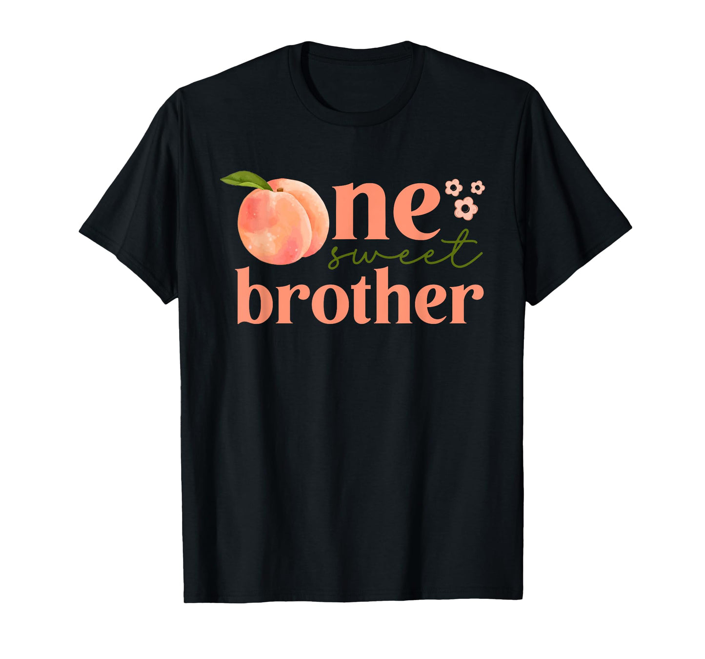 One Sweet Peach 1st Birthday Family Funny One Sweet Brother T-Shirt