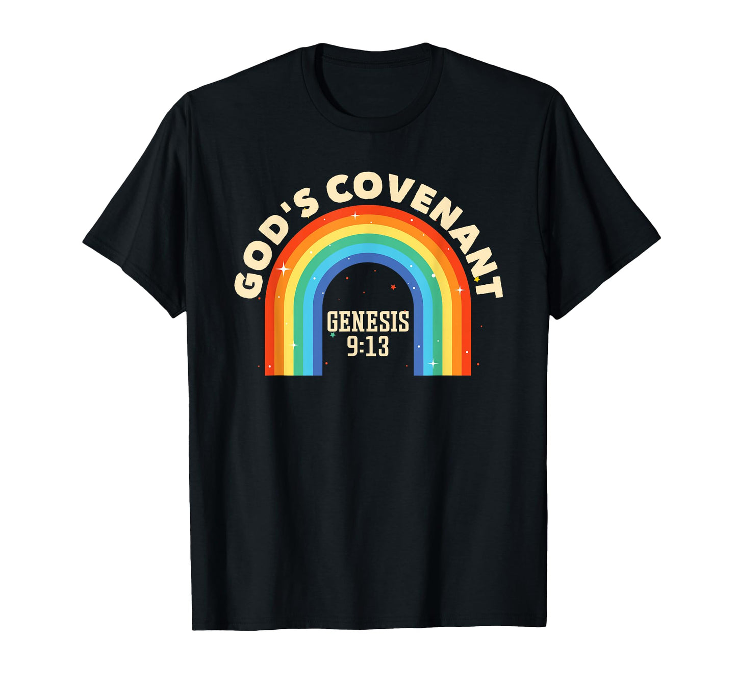 Rainbow God's Covenant Genesis 9:13 Bible Christian Lover T-Shirt