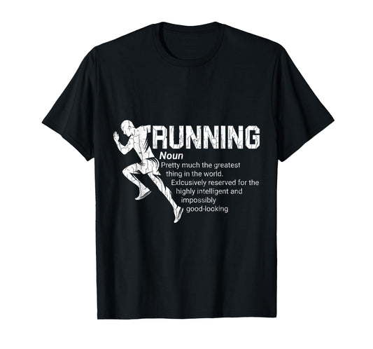 Running Definition Funny Marathon Runner Graphic T-Shirt