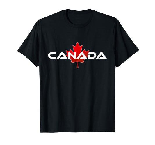 Canada Canadian Maple Leaf Vintage Proud Strong And Free T-Shirt