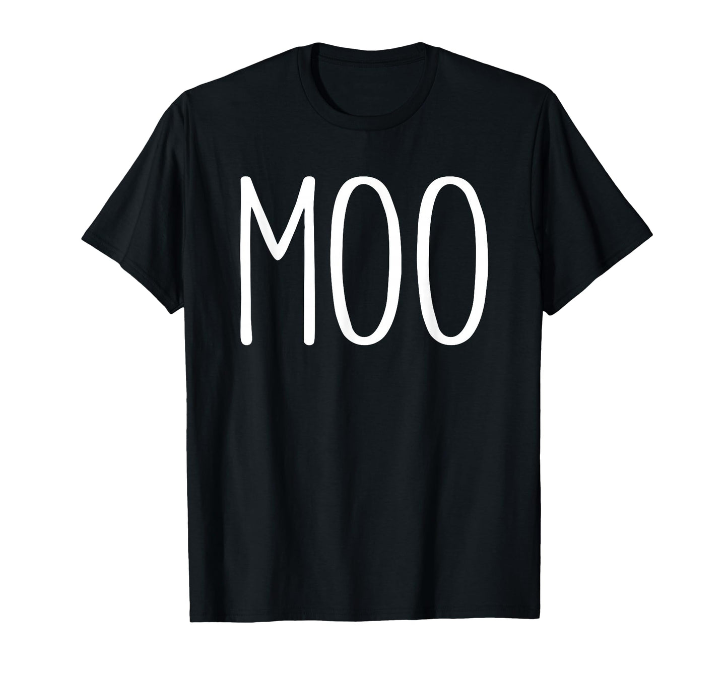 Moo Shirt Funny Adult Men Women Cow Goes Moo Costume T-Shirt