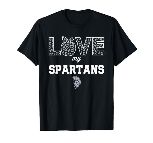 West Hall Spartans Logo Love My Team HS T-Shirt