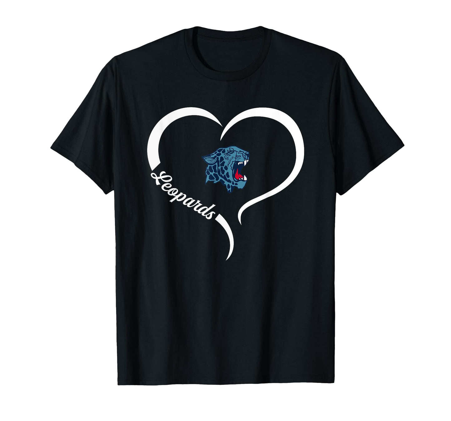 Louisville Leopards Logo Half Heart Slogan HS T-Shirt