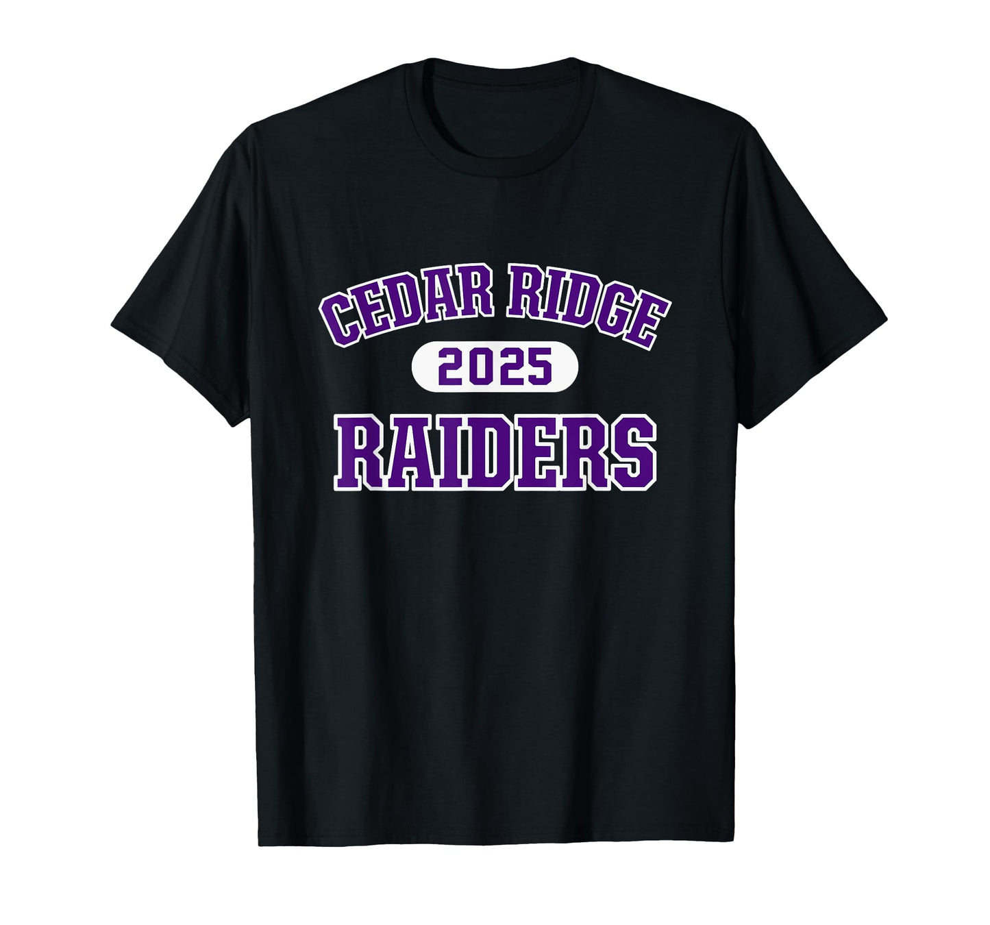 Cedar Ridge Raiders High School Arch 2025 T-Shirt