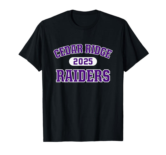 Cedar Ridge Raiders High School Arch 2025 T-Shirt