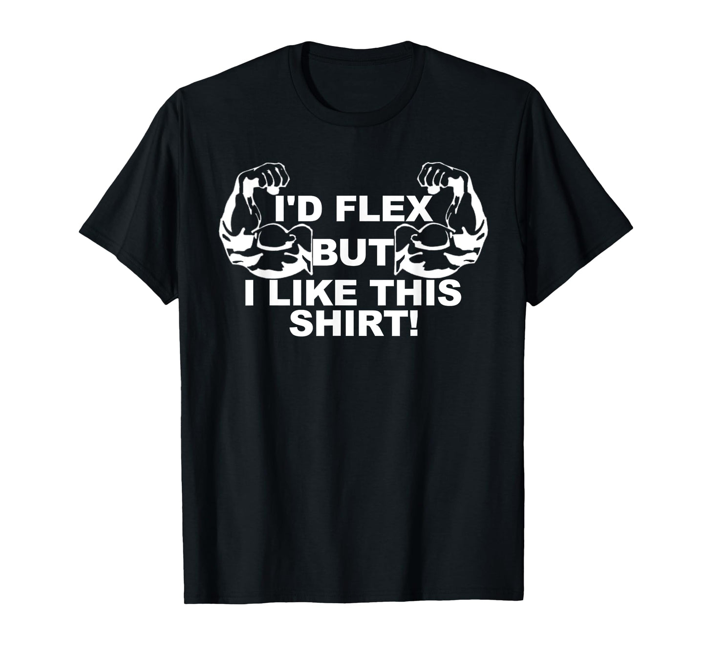 Mens I'd Flex But I Like This Shirt Gym Gift T-Shirt Small Purple