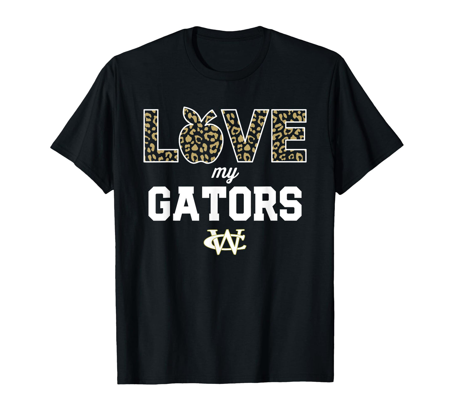Ware County Gators Logo Love My Team HS T-Shirt