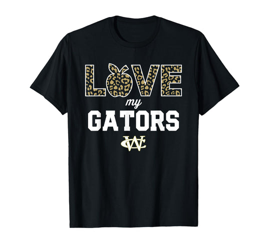 Ware County Gators Logo Love My Team HS T-Shirt