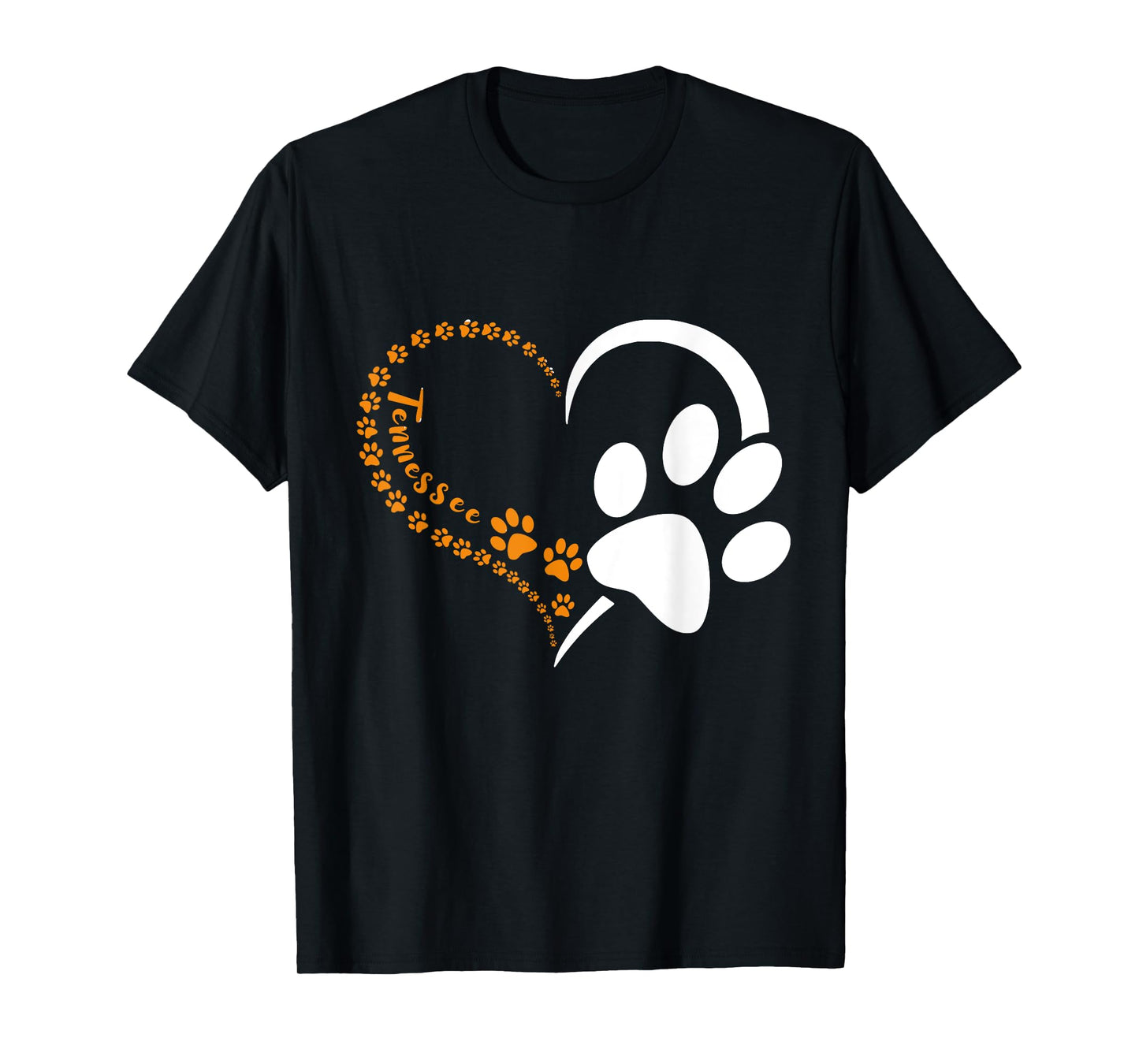 Tennessee Dog paws print for Tennessee Dog Sport Lovers Men Women Girls Kids T-Shirt