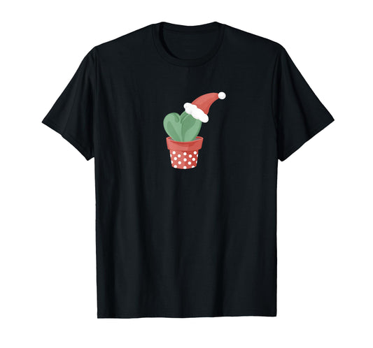Plant Mama Christmas, Hoya Heart Santa Hat, Succulent Lover T-Shirt