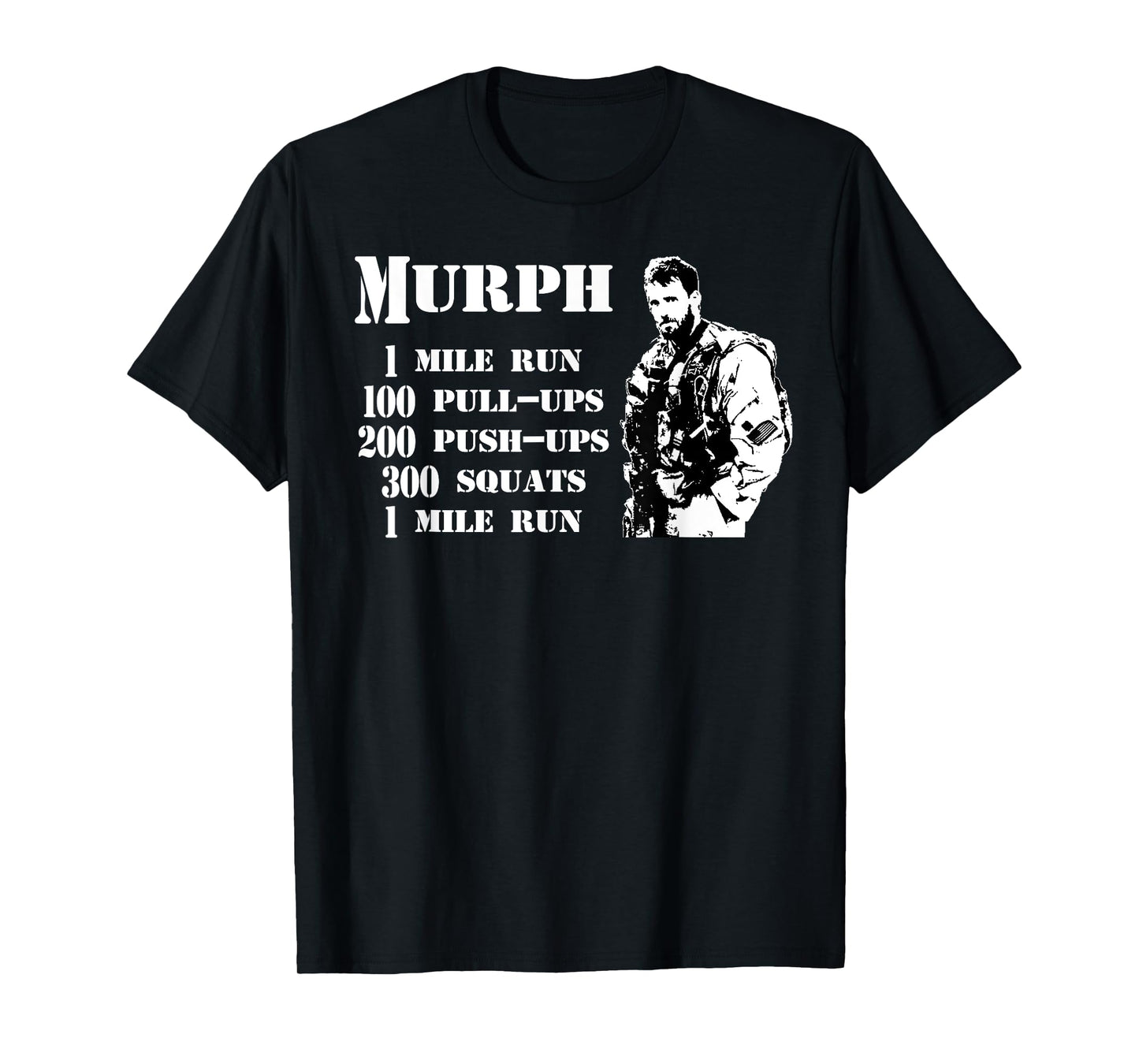 Murph Workout Exercise Challenge Patriotic WOD Gift T-Shirt T-Shirt