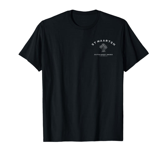 St. Maarten Caribbean Retro Palm Tree Vintage Saint Martin T-Shirt