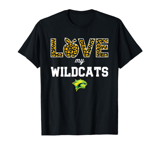 Walker Wildcats Logo Love My Team HS T-Shirt