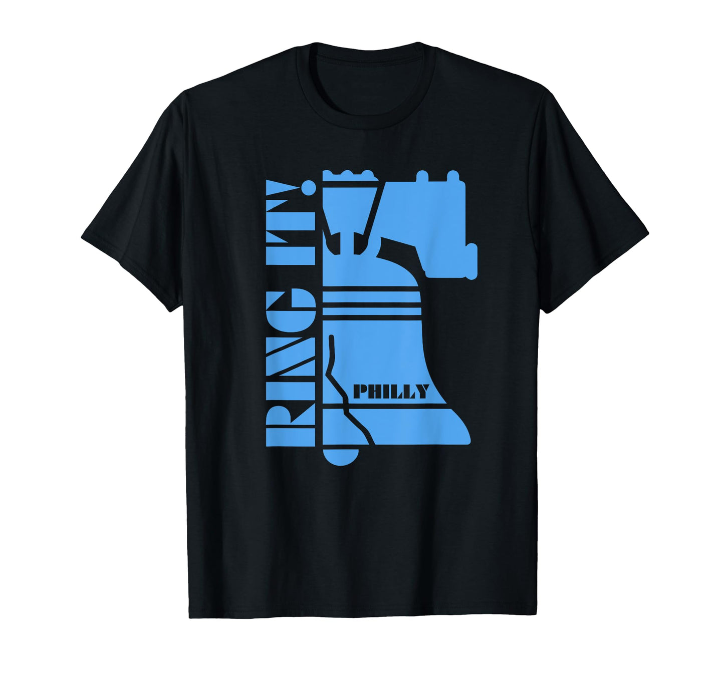 Philly Liberty Bell Ring it Philadelphia Brotherly Love Blue T-Shirt