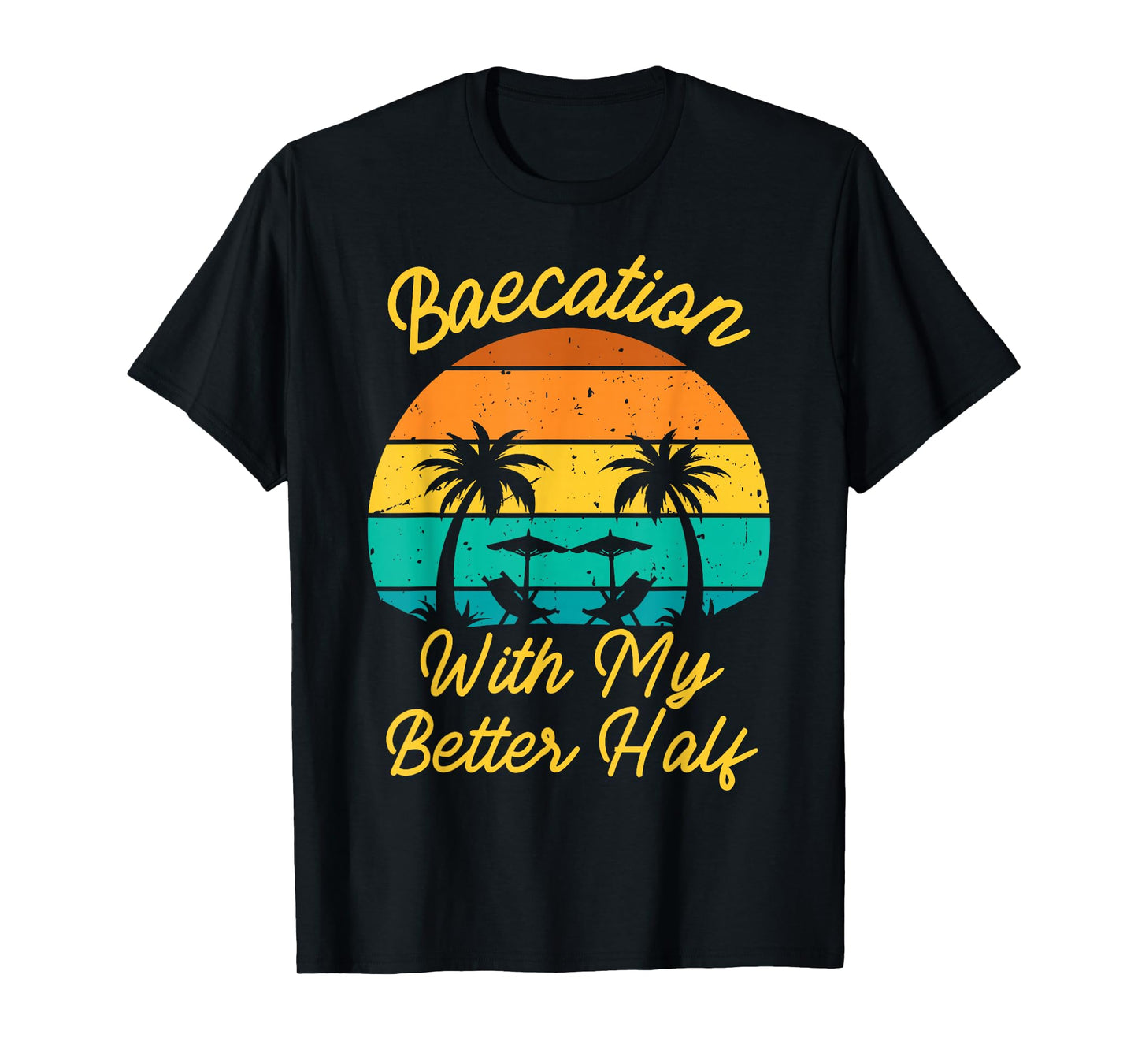 Vintage Baecation with My Better Half Matching Couple Outfit T-Shirt