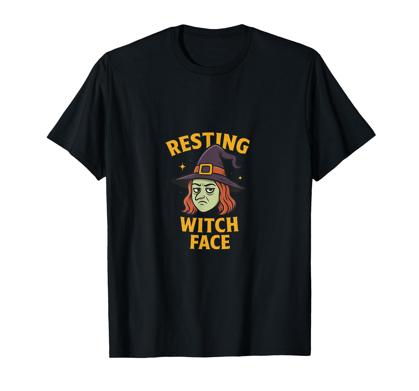 Resting Witch Face | Funny Halloween Costume Graphic T-Shirt