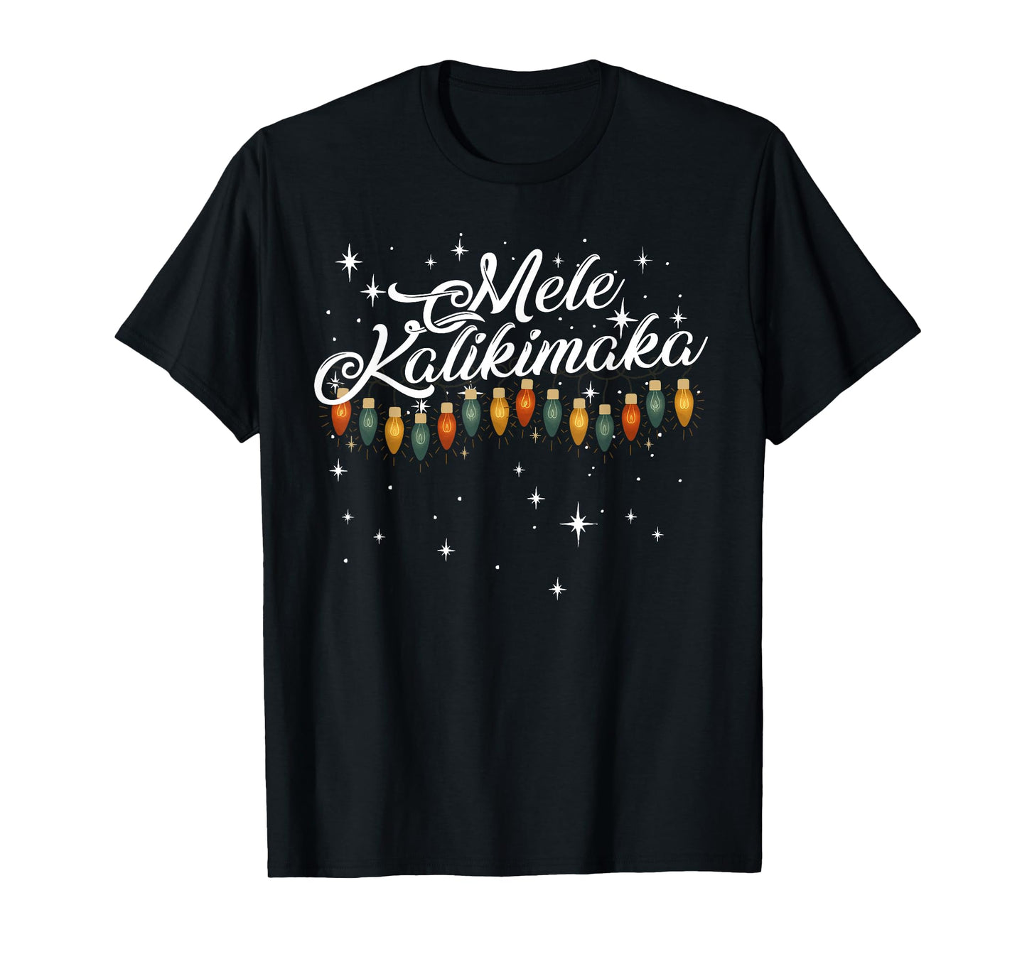 Retro Mele Kalikimaka Hawaiian Family Christmas Party T-Shirt