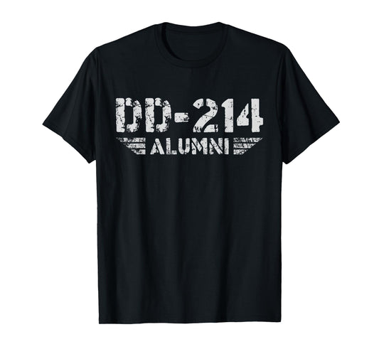 DD-214 Alumni Vintage Patriotic US Army Military Veteran Day T-Shirt