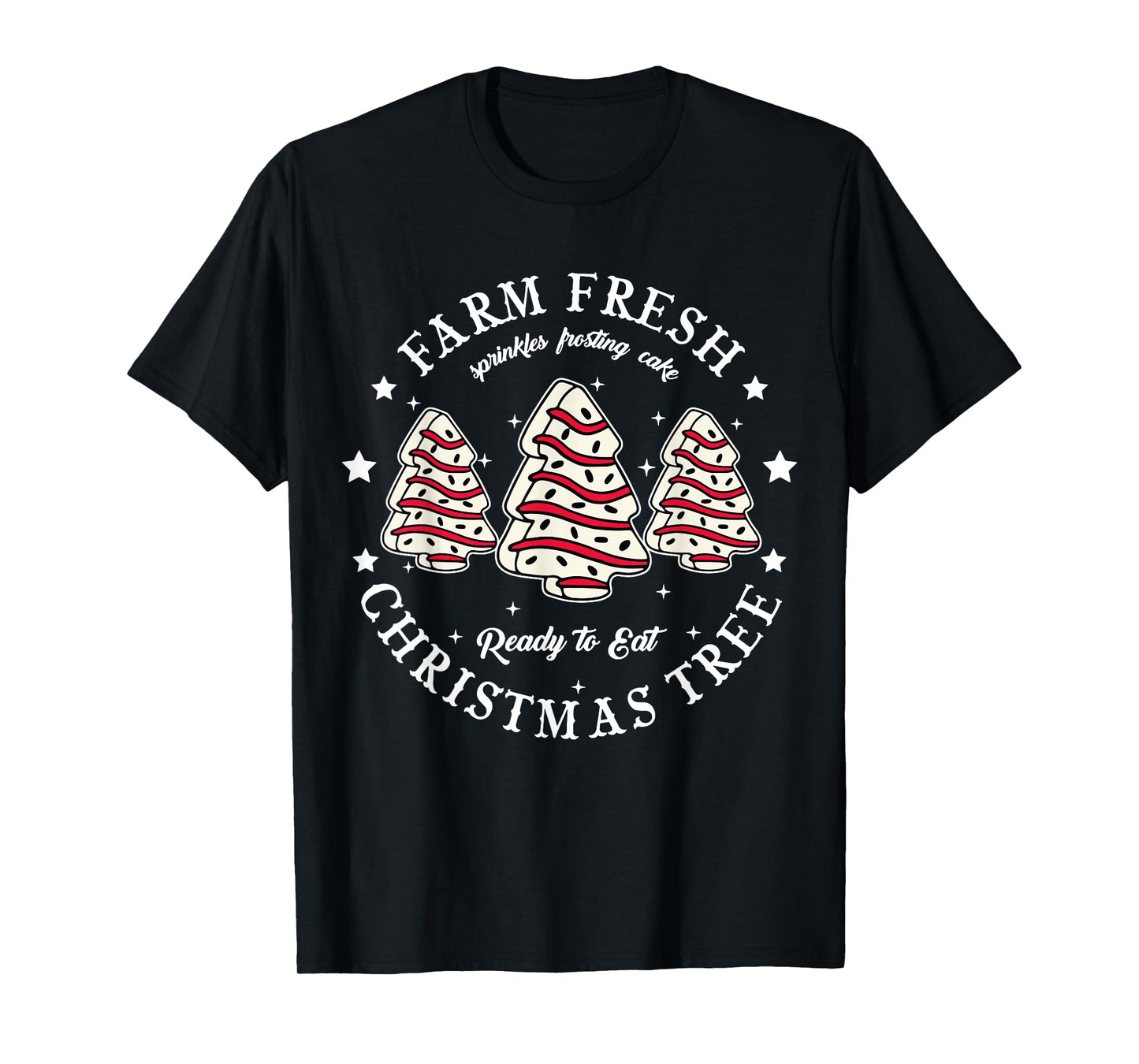 Farm Fresh Christmas Tree Xmas Cake Holiday Family Matching Unisex-Kids T-Shirt