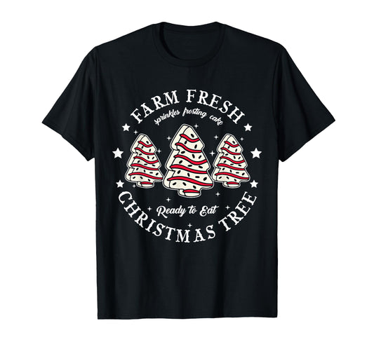 Farm Fresh Christmas Tree Xmas Cake Holiday Family Matching Unisex-Kids T-Shirt