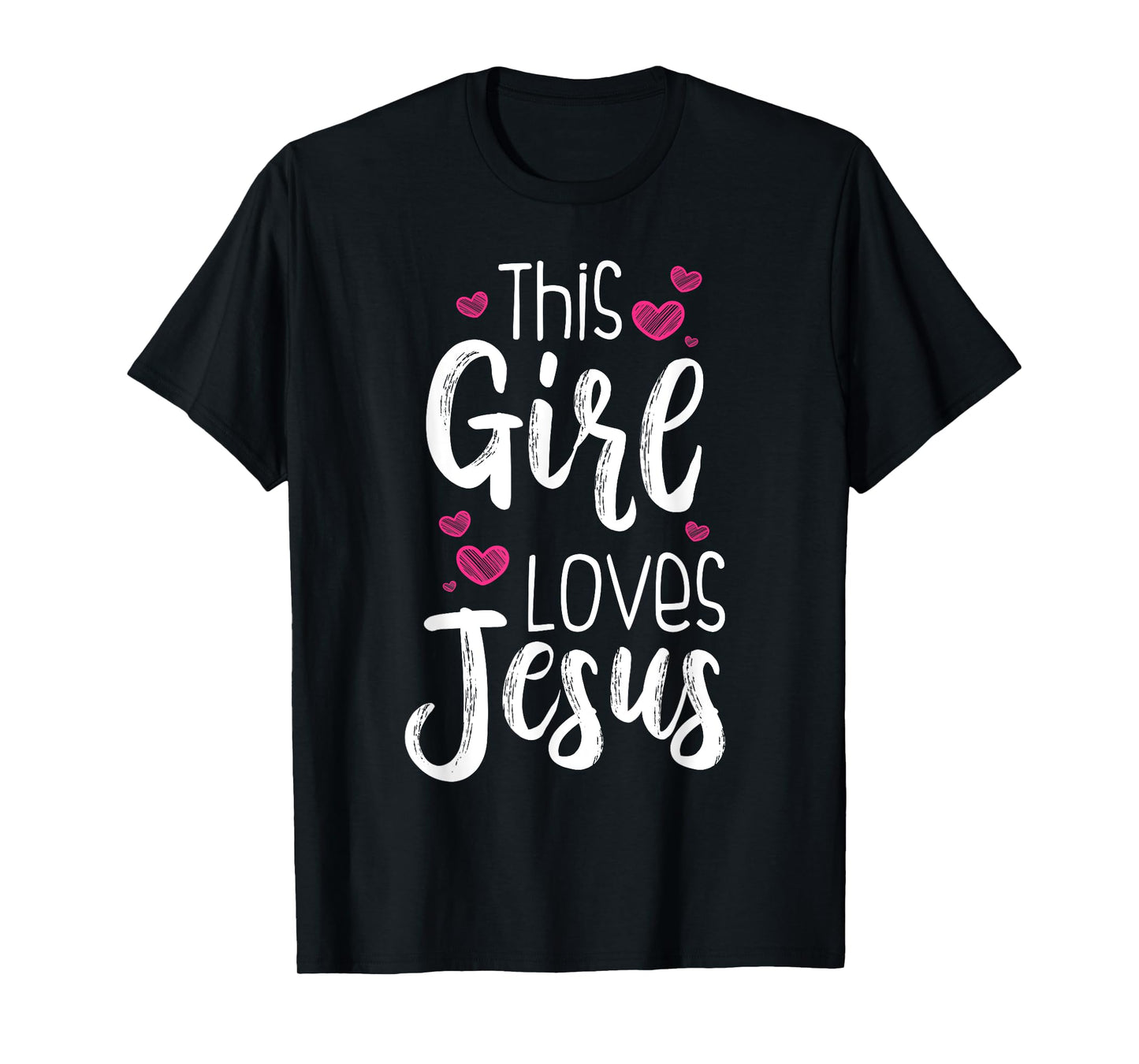 This Girl Loves Jesus Gift For Christian Teen Kid Cool Women T-Shirt