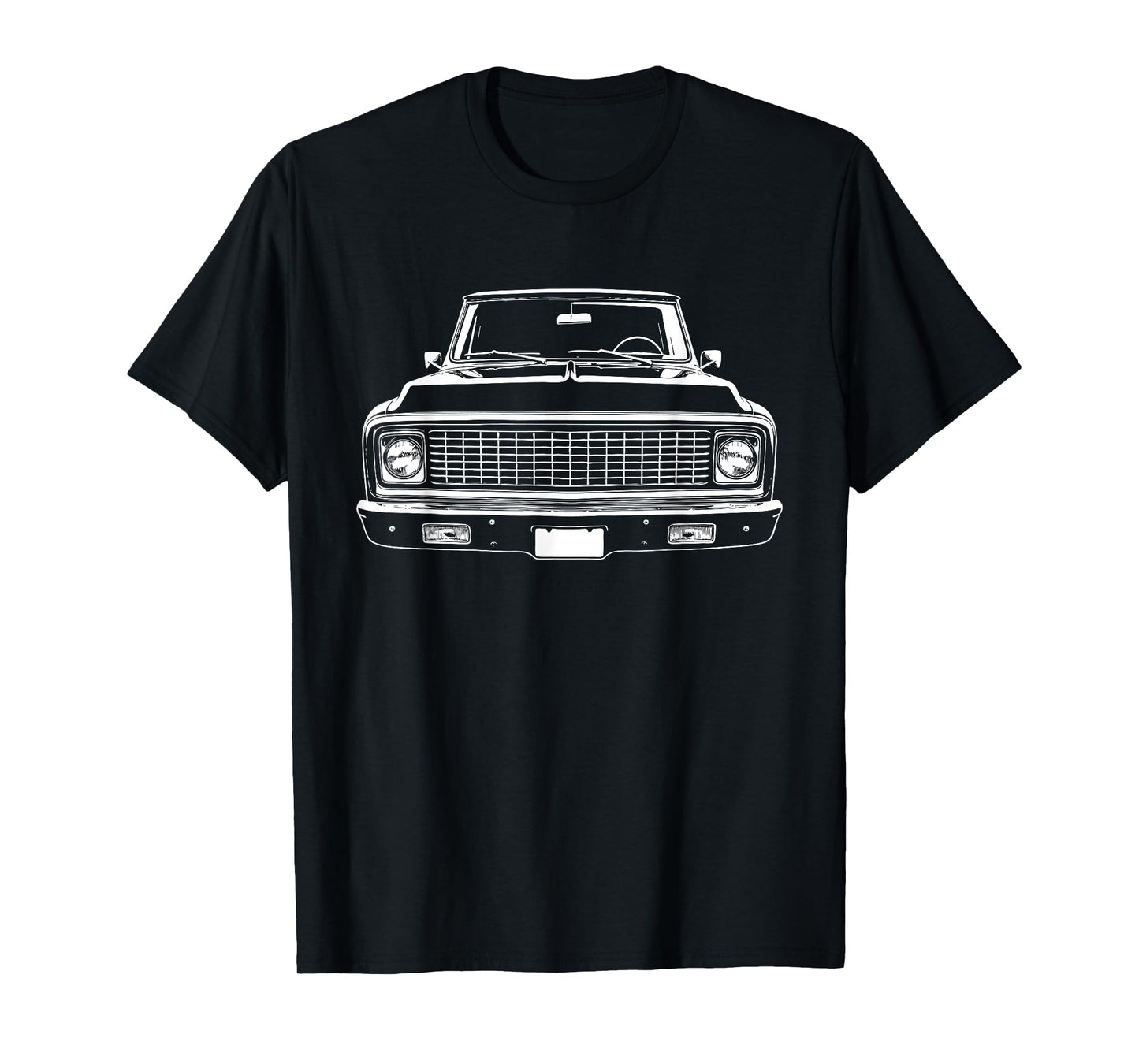 67-72 C10 Custom Front Grill Profile C10 Truck Silhouette T-Shirt