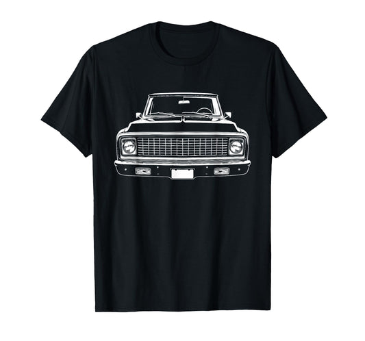 67-72 C10 Custom Front Grill Profile C10 Truck Silhouette T-Shirt