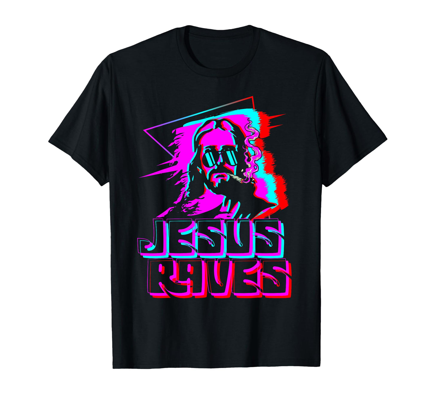 Jesus Raves House Music Techno Music Rave Party T-Shirt