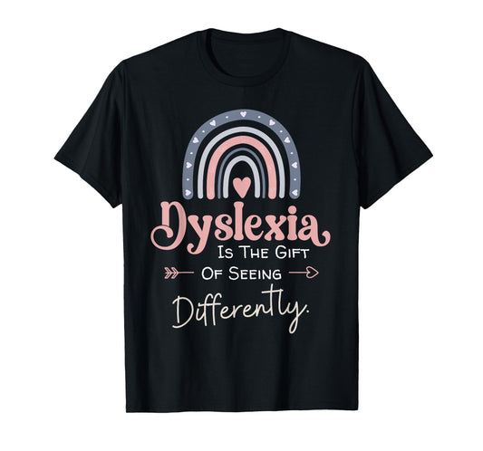 Dyslexia Seeing Differently Funny Dyslexia Awareness T-Shirt