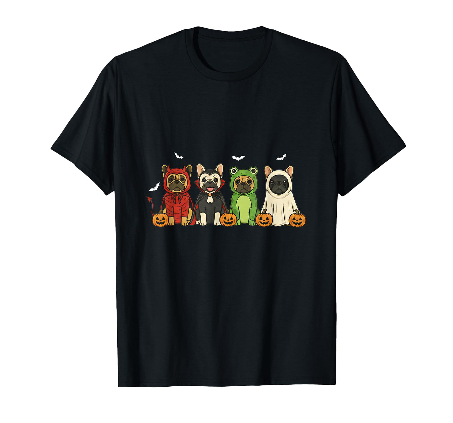 French Bulldog Halloween Mummy Ghost Witch Dog Mom T-Shirt