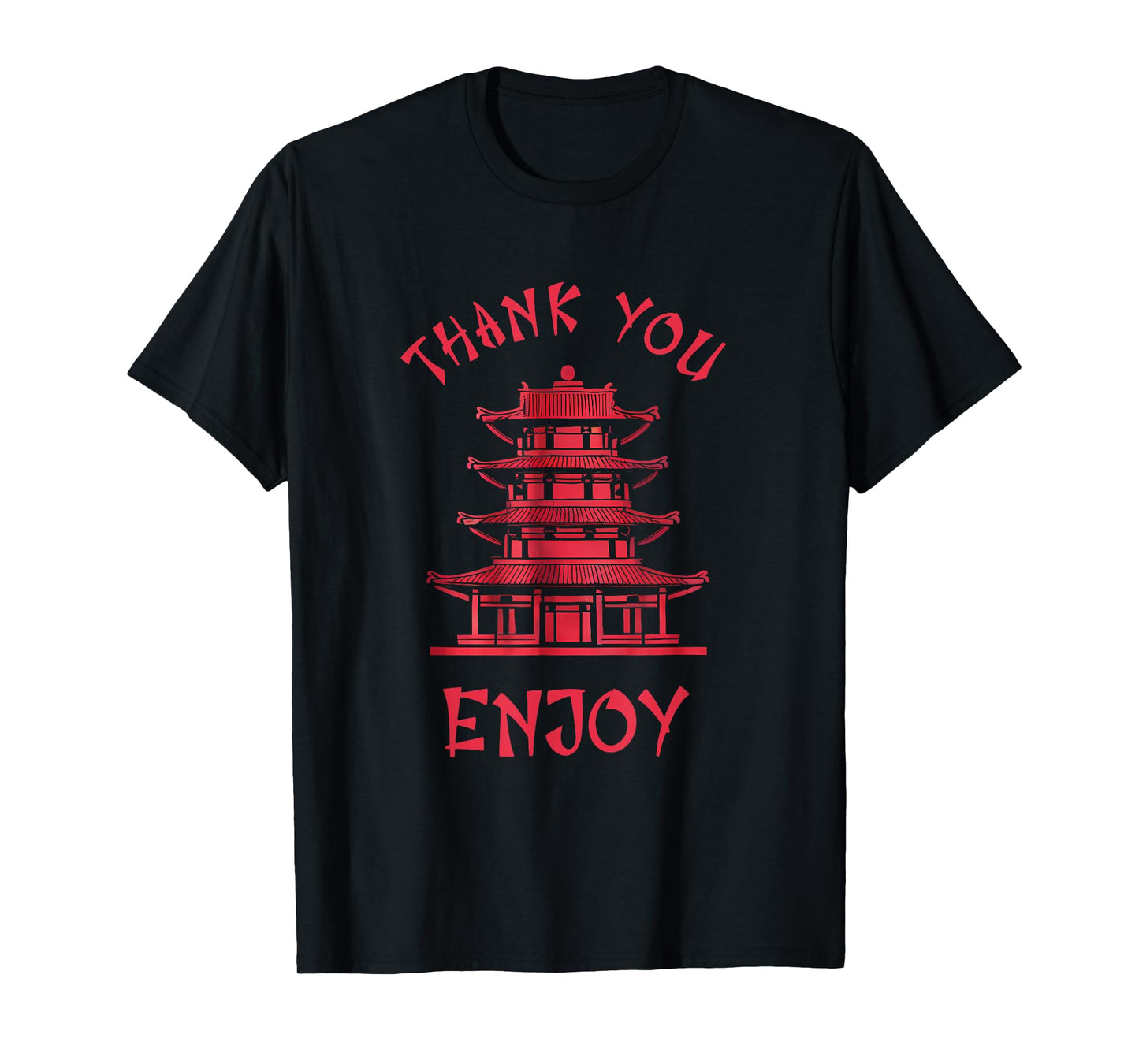 Chinese Takeout Box Costume Thank You Enjoy Asian Vintage T-Shirt
