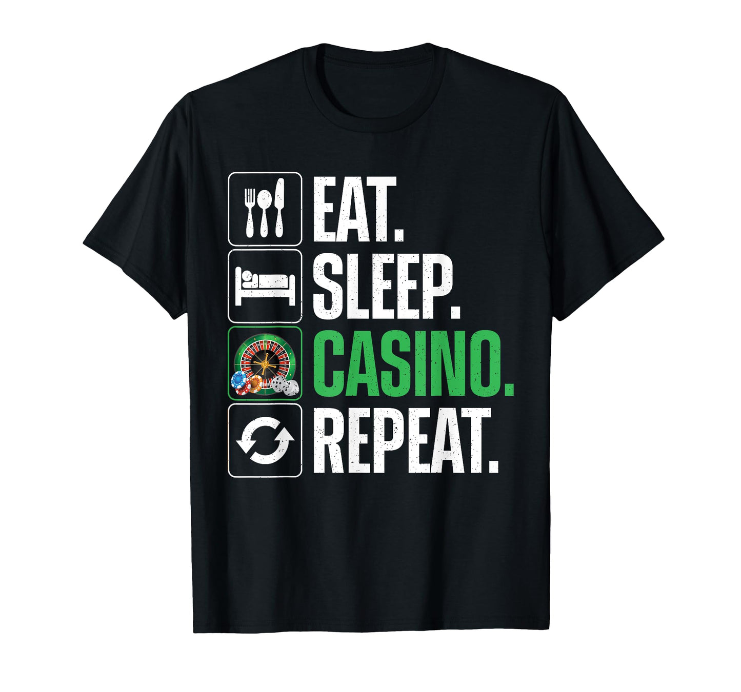 Funny Casino Design For Men Women Gambling Casino Gambler T-Shirt