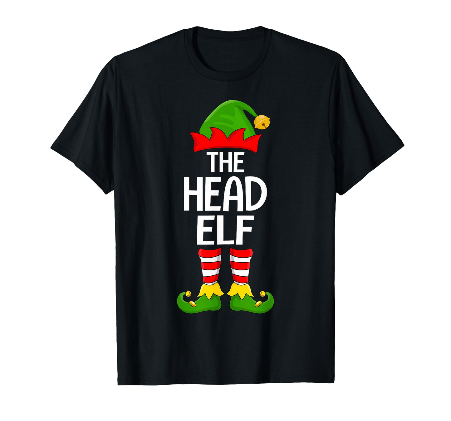 Head Elf Xmas Matching Family Elf Squad Christmas T-Shirt