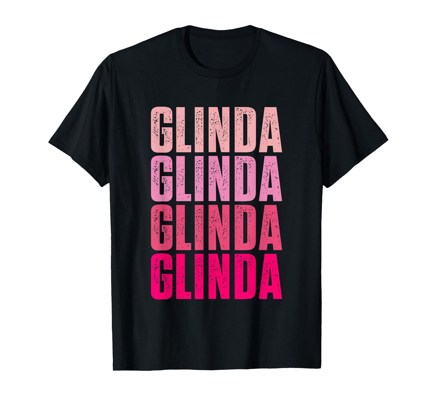 Glinda First Name Apparel Retro Glinda First Name Vintage T-Shirt - Unisex-Adults, Black, Small, Short Sleeve, T-Shirt