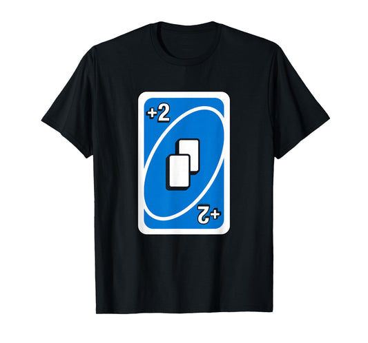 UNO - Blue Draw Two Card T-Shirt