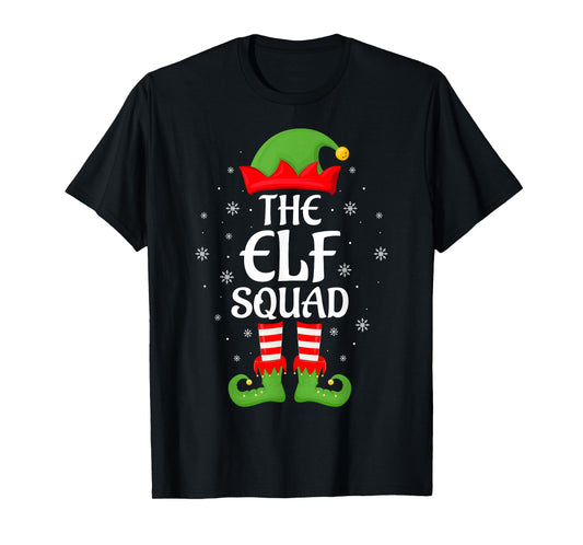 Elf Squad Xmas Matching Family Group Elf Christmas T-Shirt