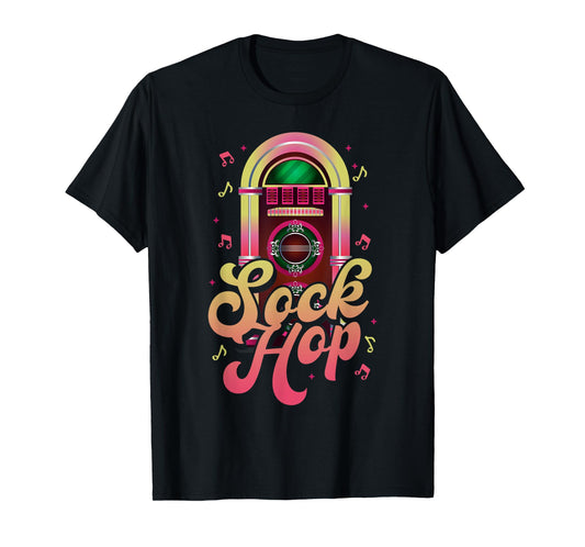 Sock Hop 80's Disco Party Retro Jukebox Collecting T-Shirt